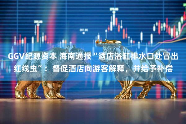 GGV纪源资本 海南通报“酒店浴缸排水口处冒出红线虫”：督促酒店向游客解释，并给予补偿