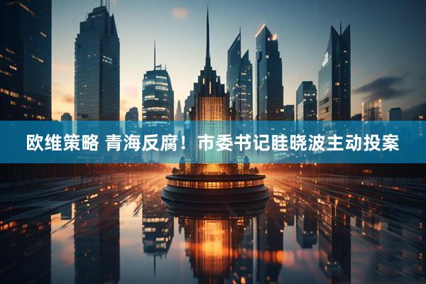 欧维策略 青海反腐！市委书记眭晓波主动投案